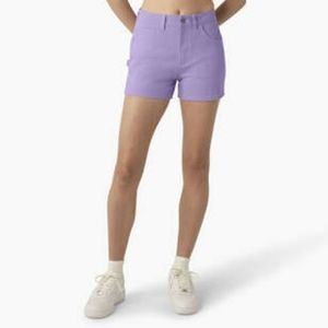 Dickies Womens Juniors Carpenter Shorts purple NWT Size 32 Summer Cotton stretch